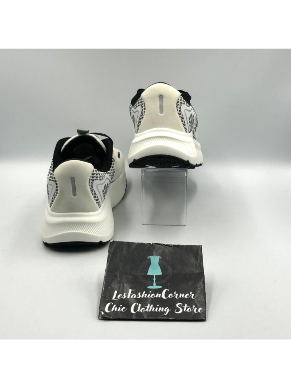 Jackshibo Women's Black & White Athletic Running Shoes Size 10 3557 - Picture 4 of 16
